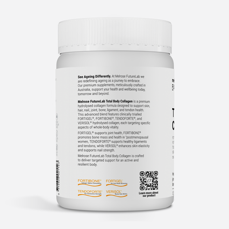 Melrose FutureLab Total Body Collagen Oral Powder 525g Back