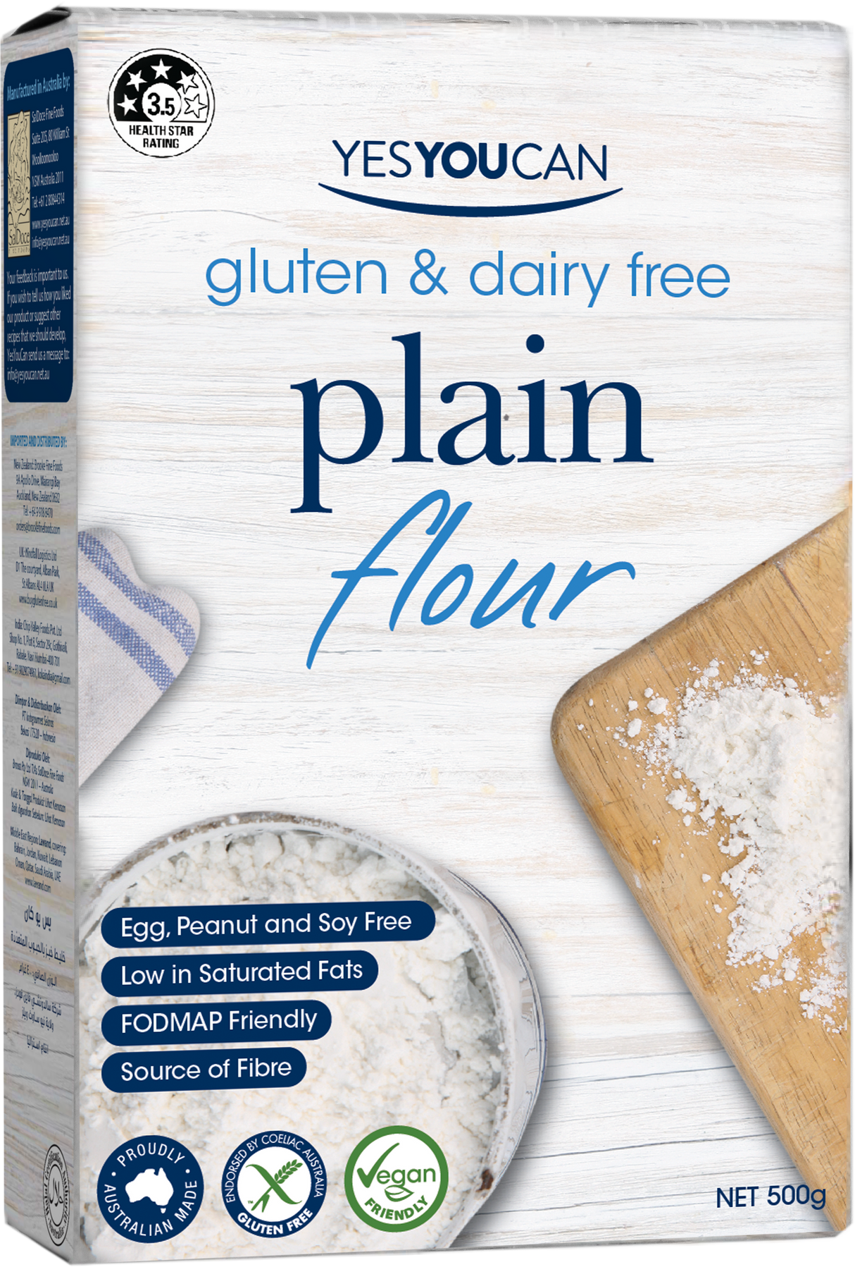 YesYouCan Plain Flour Gluten Free 500g