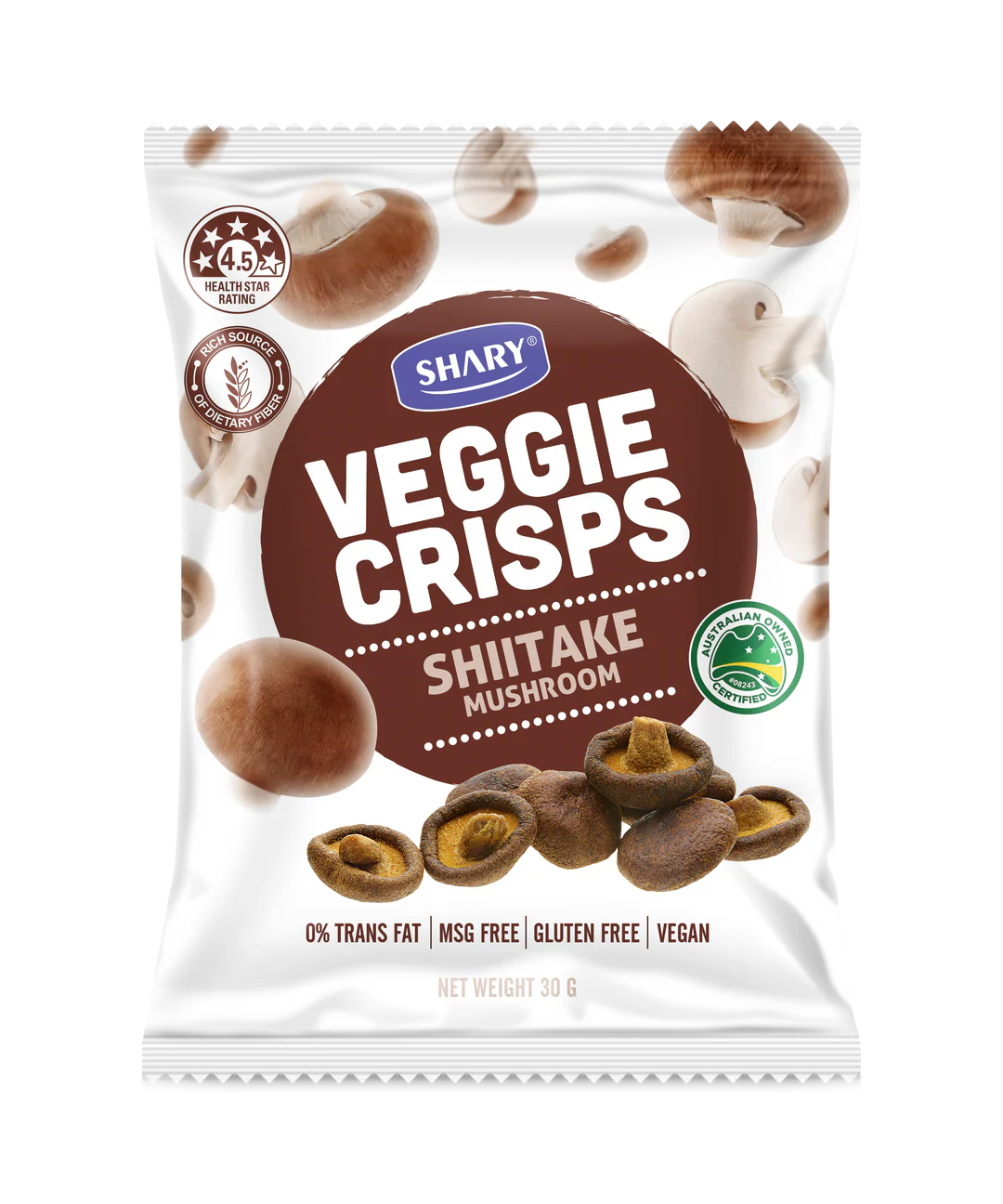 Shary Shiitake Mushroom Crisps Original 30g