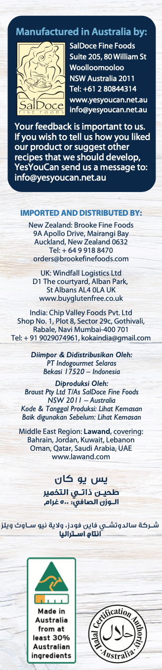 YesYouCan Self Raising Flour Gluten Free 500g