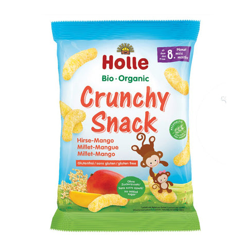 Holle Organic Millet Mango Crunchy Snack 25g x 8 packs