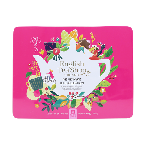 English Tea Shop Organic Premium Collection Pink Tin 36 sachets