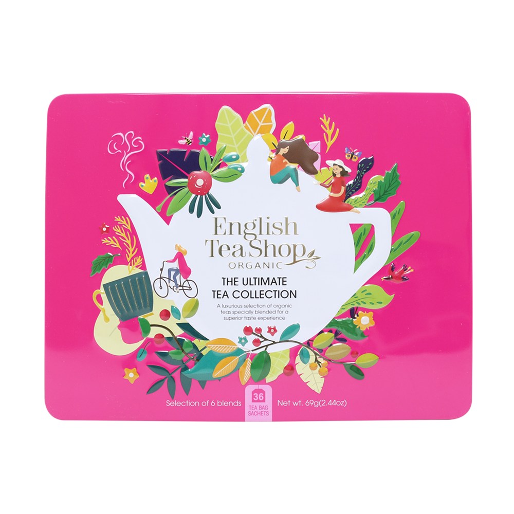 English Tea Shop Organic Premium Collection Pink Tin 36 sachets