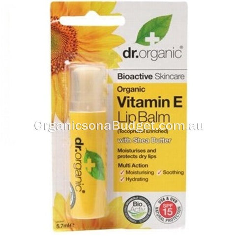 Dr Organic Vitamin E Lip Balm 5.7ml (FREE SHIPPING)