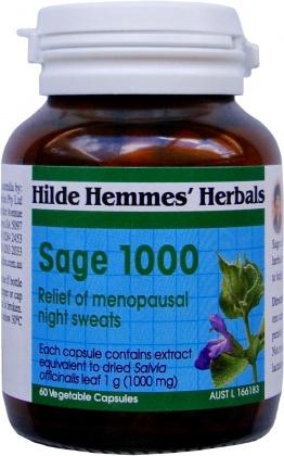 Hilde Hemmes Herbal's Sage 1000mg 60vc