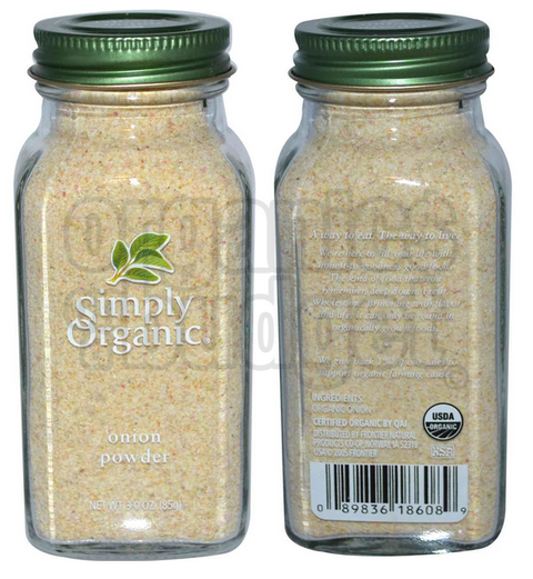 Simply Organic Onion Powder 85g (Kosher)