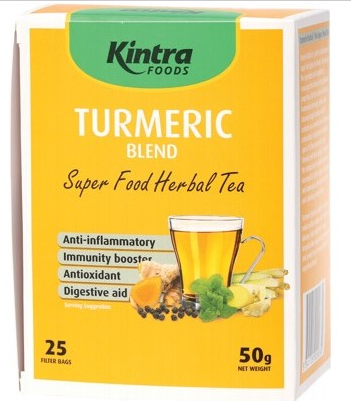 Kintra Foods Turmeric Tea Bags (25 bags) - 50g