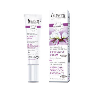 Lavera Firming Eye Cream Anti-Wrinkle Care, White Tea - Karanja Oil 15ml