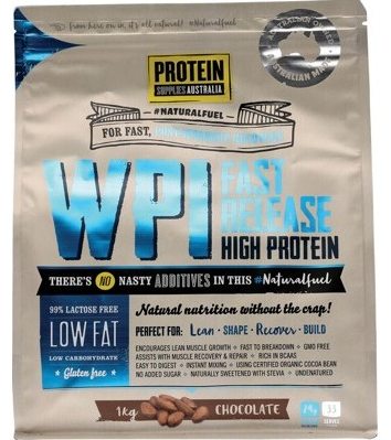 Protein Supplies Australia Whey Protein Isolate Chocolate 1kg