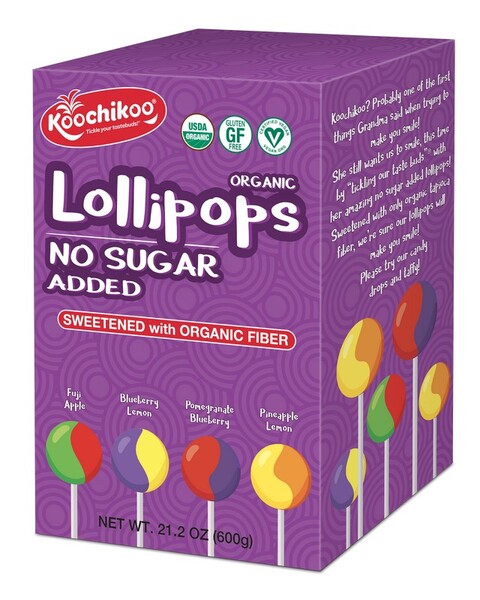 Koochikoo Organic Lollipops 100pcs Display Box