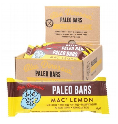 Blue Dinosaur Macadamia Lemon (Paleo Bar) 12x45g