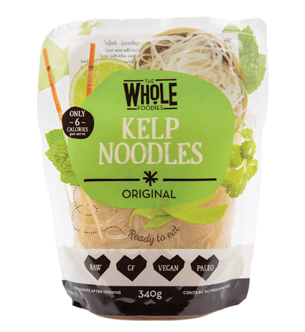 THE WHOLE FOODIES Kelp Noodles Original 340g