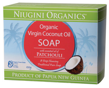 Niugini Organics Soap Coconut Oil & Patchouli 100g