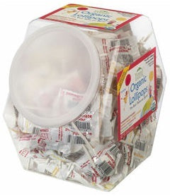 Yummy Earth Organic Lollipops Counter Tub Assorted 854g (125+ lollipops)