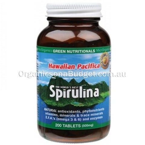 Green Nutritionals Spirulina (500mg) 200 Tabs