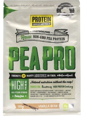 Protein Supplies Australia Pure Pea Protein Isolate Vanilla 500g