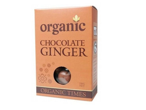 Organic Times Milk Chocolate & Ginger 150g