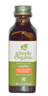 Simply Organic Vanilla Flavouring (Alcohol Free) 59ml