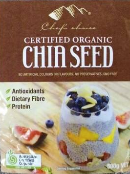 Chef's Choice Organic Black Chia Seeds 1kg