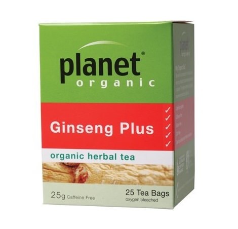 Planet Organic Ginseng Plus Tea Bags 25 bags/25g