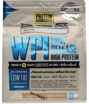 Protein Supplies Australia Whey Protein Isolate Vanilla 1kg