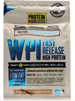 Protein Supplies Australia Whey Protein Isolate Vanilla 500g