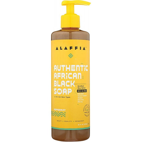 Alaffia African Black Soap All-In-One Peppermint 475ml
