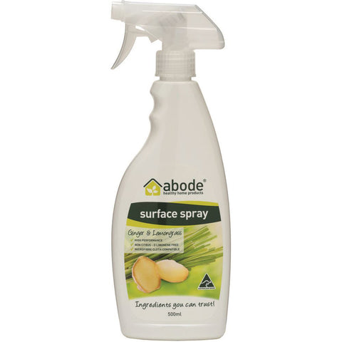 Abode Surface Spray Ginger And Lemongrass 500ml