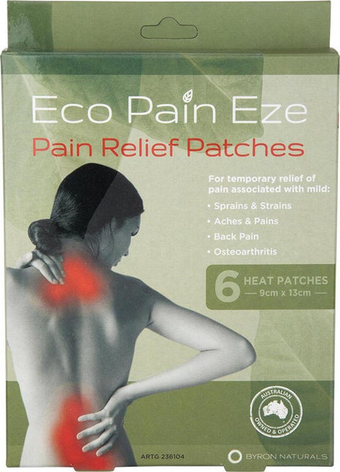 Byron Naturals Eco Pain Heat Patches - 6 Pack