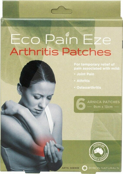 Byron Naturals Eco Pain Arthritis Arnica Patches - 6 Pack