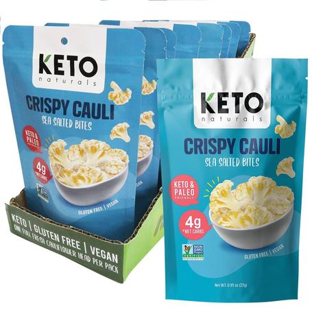 Keto Naturals - Crispy Cauli Sea Salted Bites 27g x 8 pack