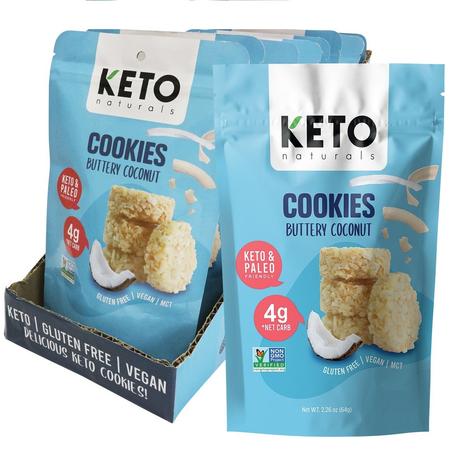 Keto Naturals - Buttery Coconut Cookies 8x64g