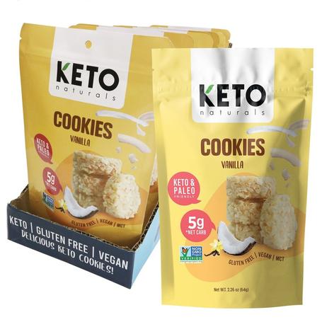 Keto Naturals - Vanilla Cookies 8x64g