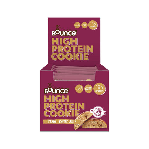 Bounce High Protein Cookie Peanut Butter Jelly 65g x 12