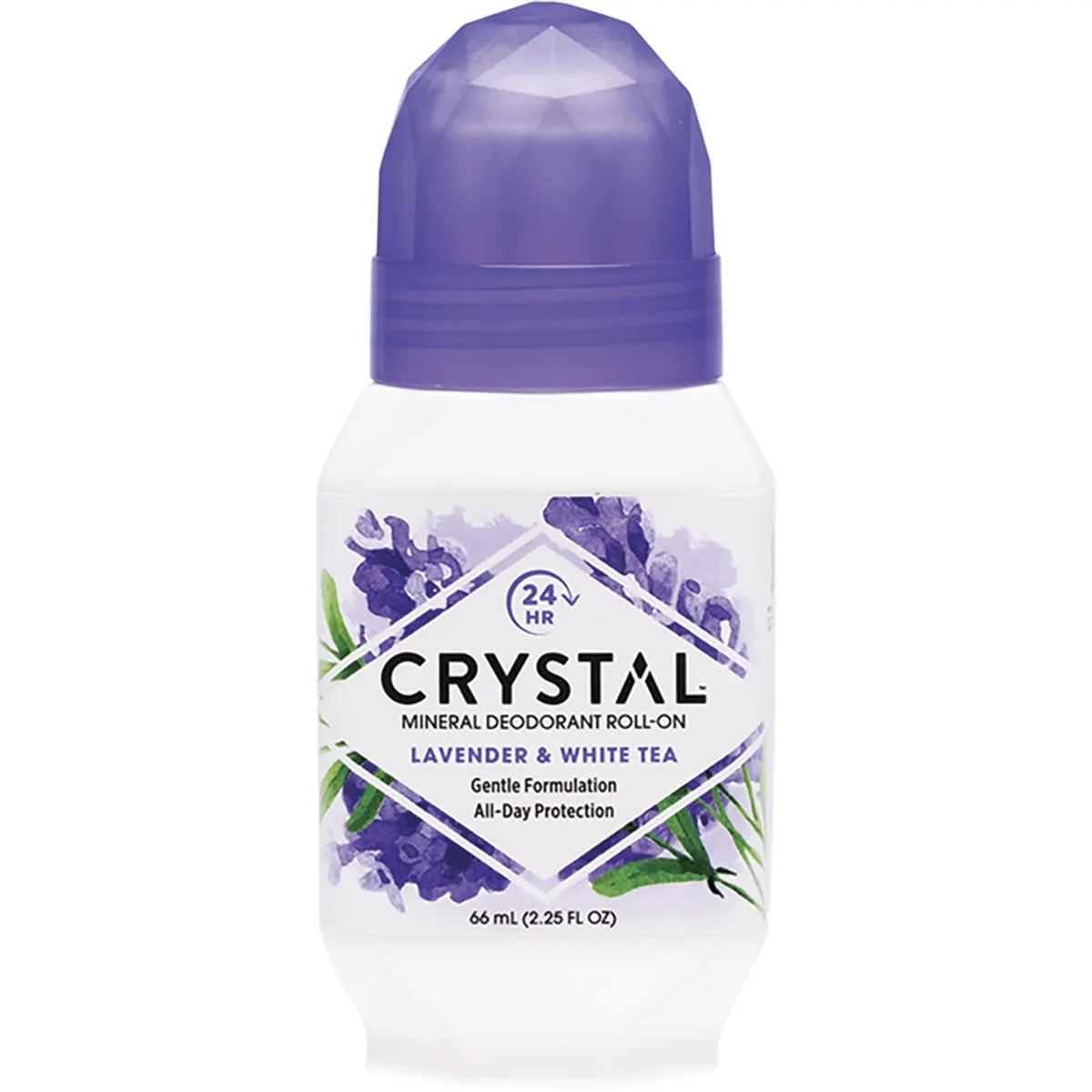 Crystal Deodorant Roll-On Lavender & White Tea 66ml