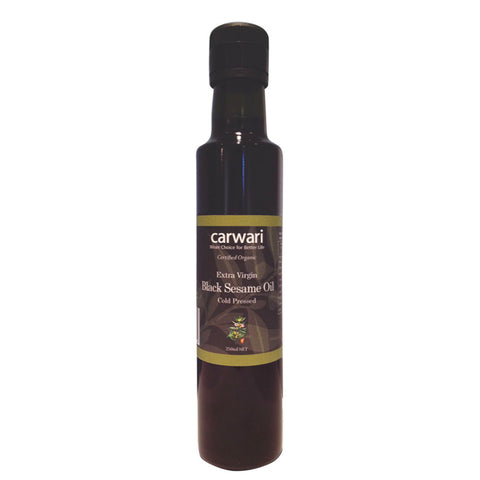 Carwari Organic Extra Virgin Black Sesame Oil Cold Pressed 250ml