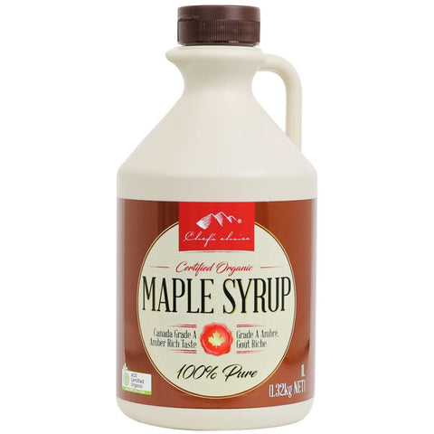 Chef's Choice Certified Organic Grade A Maple Syrup 1L