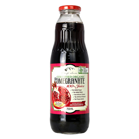 Chef’s Choice Certified Organic 100% Pomegranate Juice 750ml max 6 per order