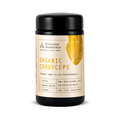 Evolution Botanicals Cordyceps Extract – Organic 10:1 Energy & Performance 100g