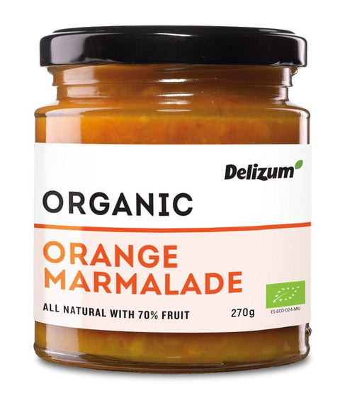 Delizum Organic Orange Marmalade 270g x 6 Jars