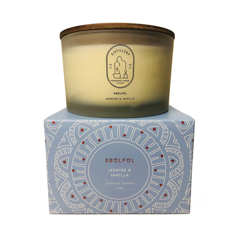 Distillery Fragrance House Soy Candle Soulful (Jasmine & Vanilla) 450g