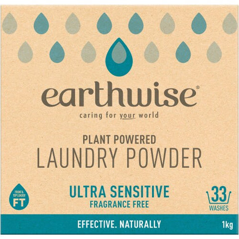 Earthwise Laundry Powder Fragrance Free 1kg