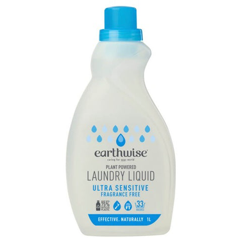 Earthwise Laundry Liquid Fragrance Free 1L