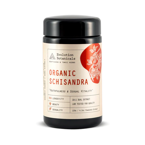 Evolution Botanicals Schisandra - Organic 10:1 Youthfulness & Sexual Vitality 120g