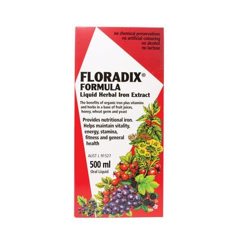 Floradix Liquid Iron Plus Formula 500ml