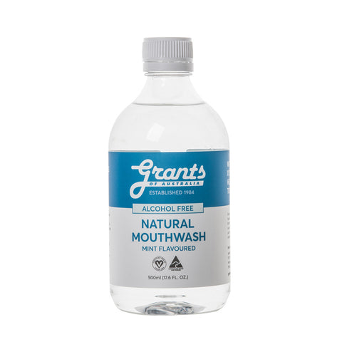 Grants Of Australia Natural Mouthwash Minty Fresh 500ml