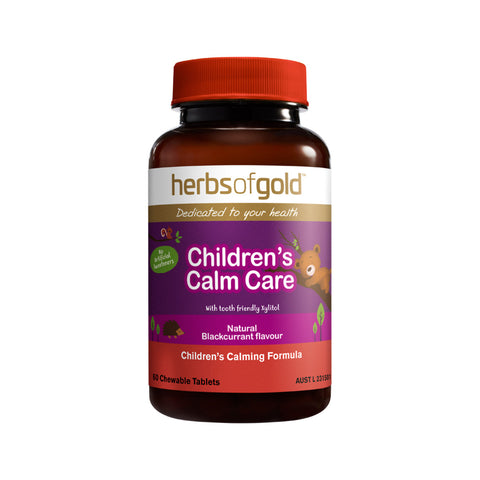 Herbs of Gold Children's Calm Care Chewable 60t SALE