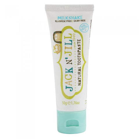 Jack N' Jill Children's Natural Toothpaste with Calendula (Fluoride Free) Milkshake 3x50g pack