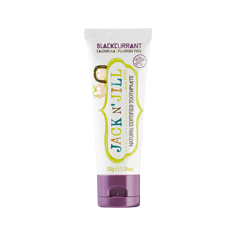 Jack N' Jill Children's Natural Toothpaste with Calendula (Fluoride Free) Blackcurrant 3x50g pack