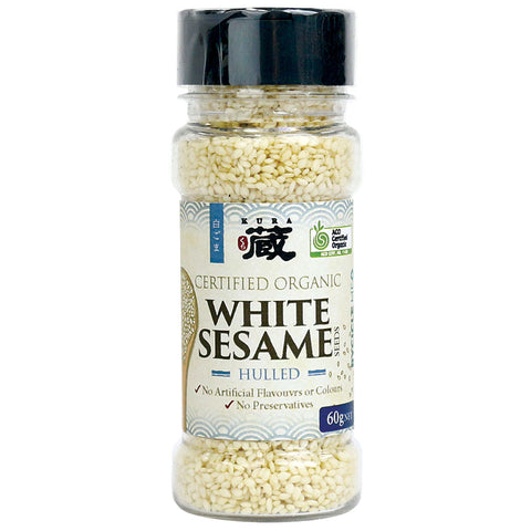 Kura Organic White Sesame Seed Hulled 60g SALE